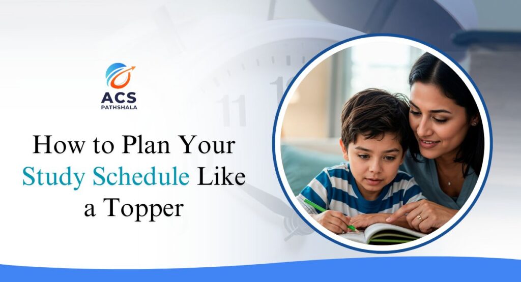 plan your study schedule