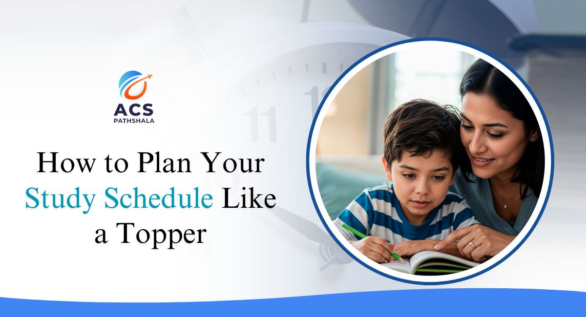 plan your study schedule